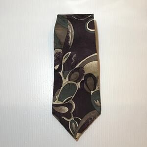 417 by Van Heusen Vintage Silk Geometric Classic Wide Men Necktie